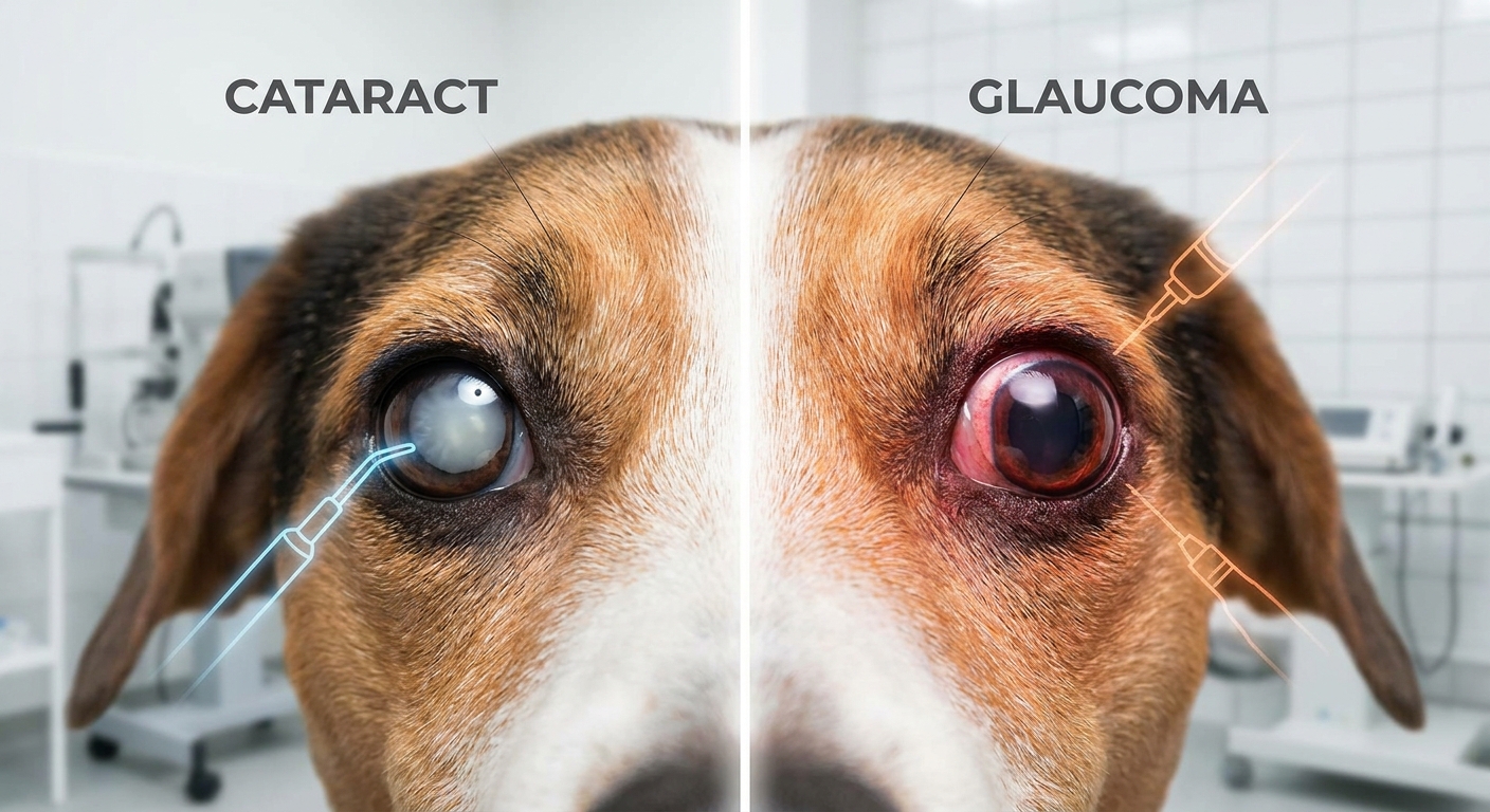 Cataracts vs. Glaucoma in Pets: Understanding Differences and Surgical Solutions